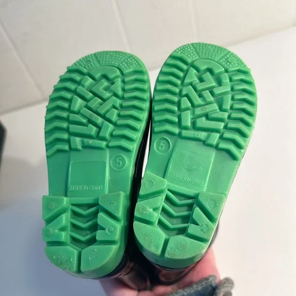 Toddler rainboots carters size 5 dinosaurs waterproof blue green orange children - Picture 8 of 10